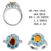 Sterling Silver Semi Mount Ring Setting Oval OV 9x7mm - Syzjewelry